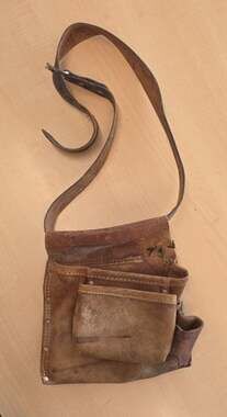 Vintage Sears Craftsman Leather Utility Tool Belt Pouch